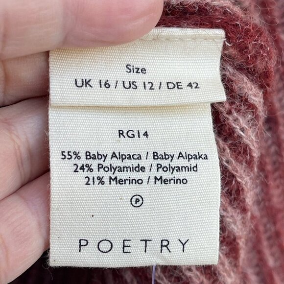 POETRY Alpaca Blend Jumper size 12 - Picture 5 of 8